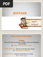 Slides - Aula 1 - Sintaxe - Sujeito e Predicado [Rev.]