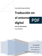 Traducción en el entorno digital. Guía de aprendizaje y portafolios digital.