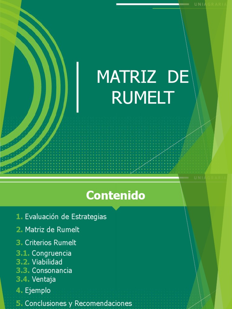 Matriz de Rumelt: Criterios y Evaluación | PDF | Perú | Economias