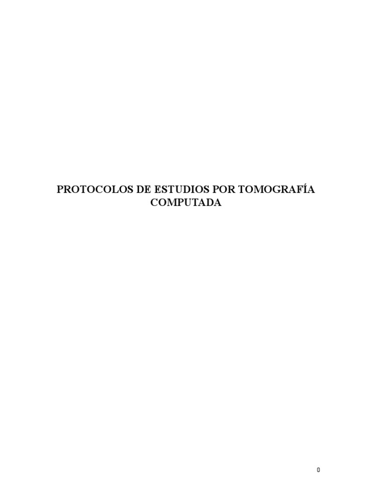 Protocolos De Tc 2012 Descargar Gratis Pdf Rodilla Ct Scan