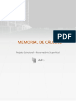 Memorial de Cálculo-Reservatório de Concreto Armado