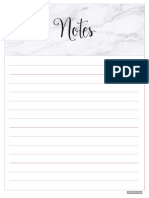 2018 Notes Page