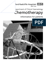 Chemotherapy: Department of Clinical Haematology