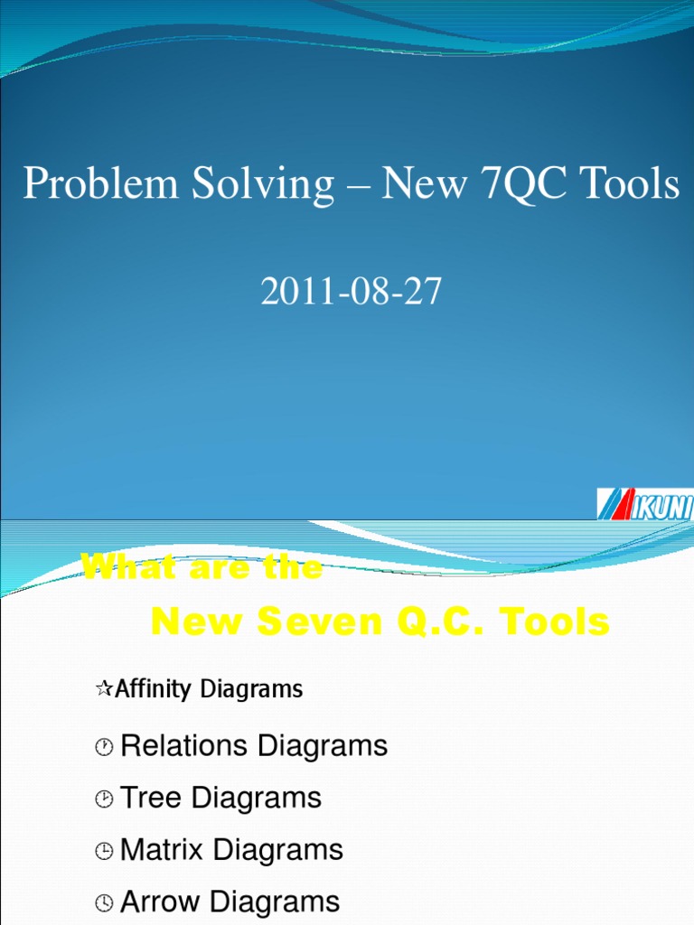 New 7 QC Tools | PDF | Data Analysis | Cognition