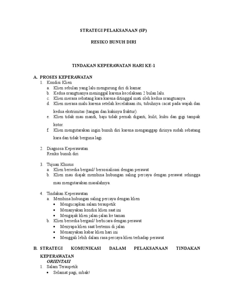 SP Bunuh Diri | PDF
