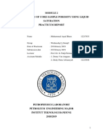 Determination of Core Sample Porosity Using Liquid Saturation Practicum Report