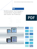 WEG MMW y PFW Multimedidor de Energia y Controlador Automatico Del Factor de Potencia 50042182 Catalogo Espanol PDF