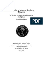 Automation of News Production in Norway Augmenting Newsroom With Artificial Intelligence PDF