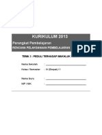RPP SD KELAS 4 SEMESTER 1 - Peduli Terhadap Makhluk Hidup PDF
