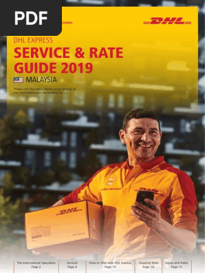 Dhl Express Rate Transit Guide My En Pdf Pro Forma Invoice
