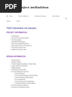 FEL Project Stages and Deliverables | PDF | Sampling (Statistics ...
