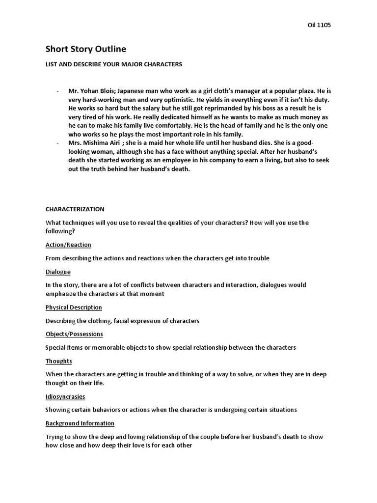 short-story-outline-unit-one-short-stories-final-task