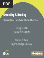 Grounding & Bonding - The Foundation For Effective Electrical Protection PDF