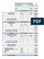 Analisis de Precios Unitarios