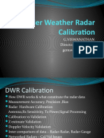 Doppler Weather Radar Calibration Final