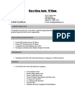 Curriculum Vitae Java