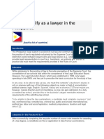 How To Qualify As A Lawyer in The Philippines: Back To List of Countries