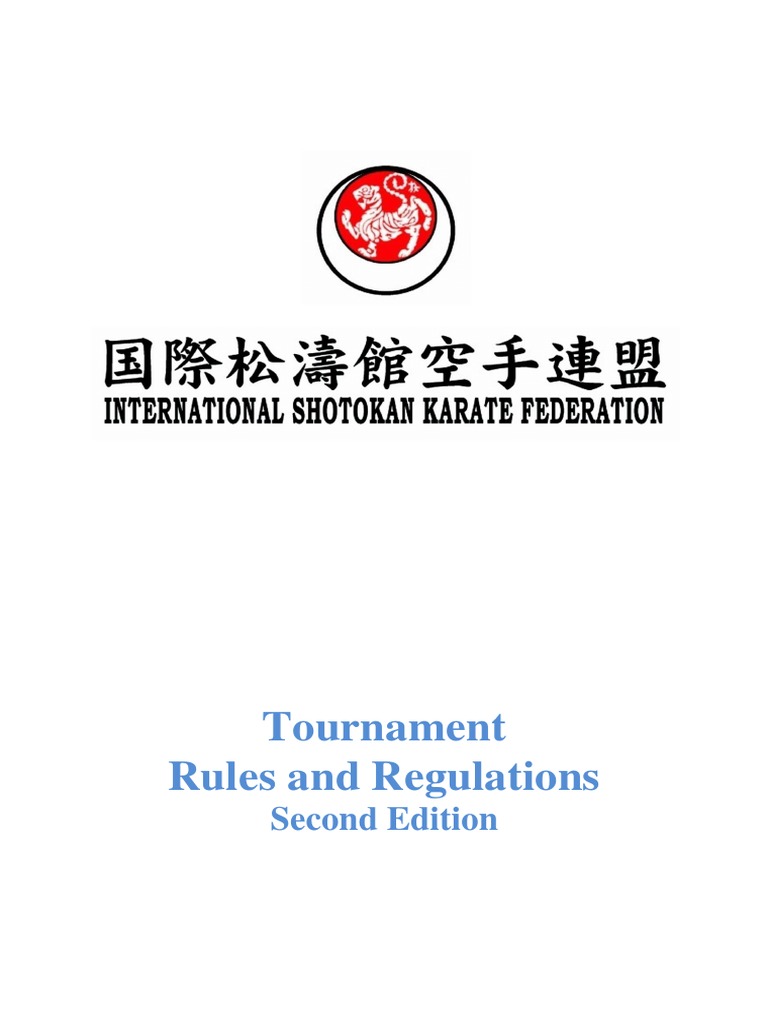 ISKF Tournament Rules and Regulations Second Edition June 2009 PDF