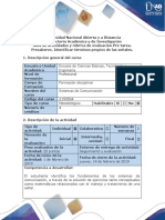 Guía de Actividades y rúbrica de evaluación - Pre-Tarea - Presaberes. Identificar términos propios de las señales.docx