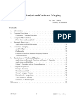 Complex Analysis and Conformal Mapping: C 2018 Peter J. Olver