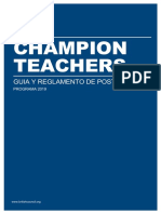 Champion Teachers: Guia Y Reglamento de Postulacion