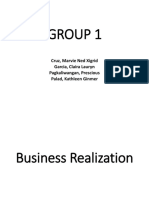 Group 1: Cruz, Marvie Ned Xigrid Garcia, Claira Lauryn Pagkaliwangan, Prescious Palad, Kathleen Ginmer