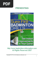 Download Surefire Badminton Drills by Nisar Raja SN40315114 doc pdf