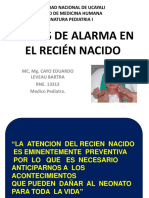 Signos de alarma en el recién nacido