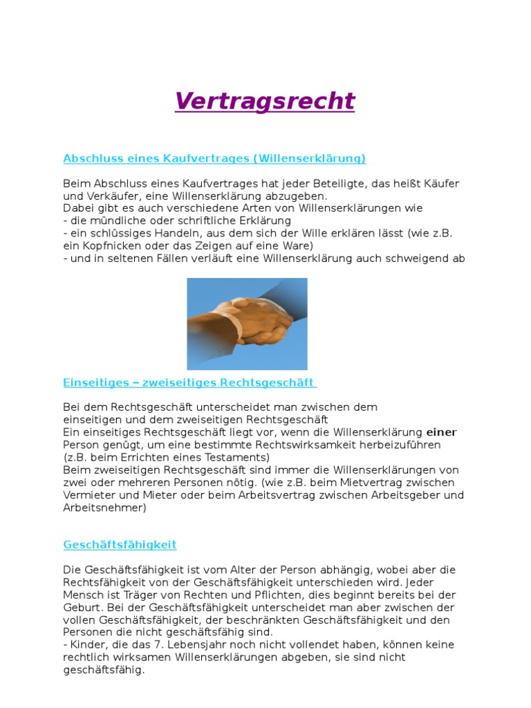 Vertragsrecht