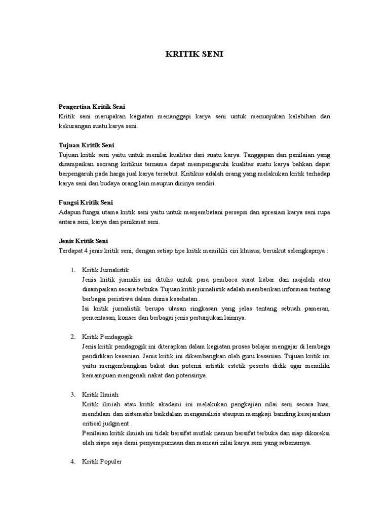 Kritik Seni Download