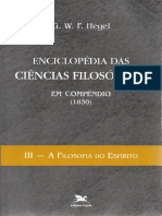 Hegel - Enciclopédia Das Ciências Filosóficas. Vol. 3 - A Filosofia Do Espírito-Edições Loyola (1995) PDF