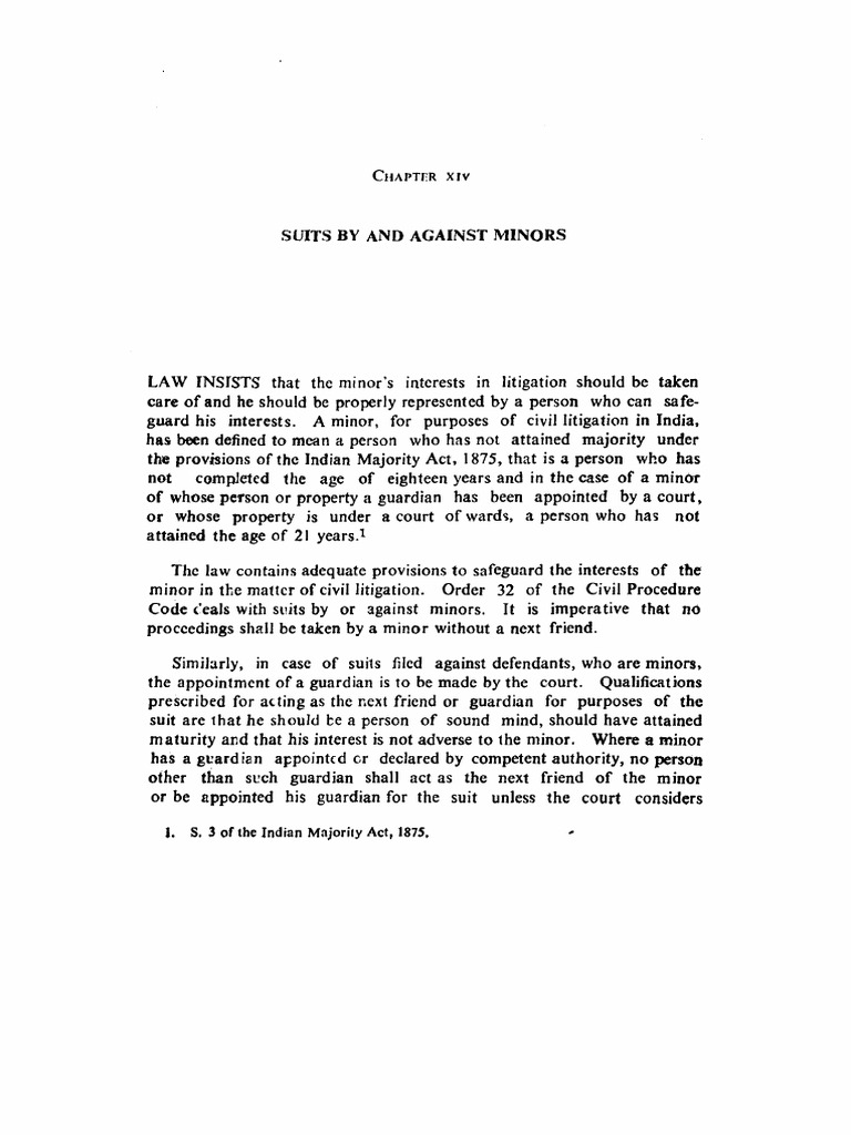 Legal Protections for Minors in Litigation | PDF | Legal Guardian | Lawsuit