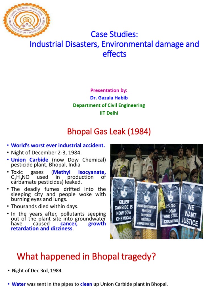 Case Studies Industrial Disasters, Environmental Damage and Effects(01)