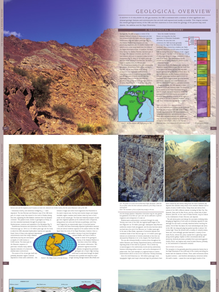 Geology and Rock Types of the UAE | PDF | Dune | Sedimentary Rock