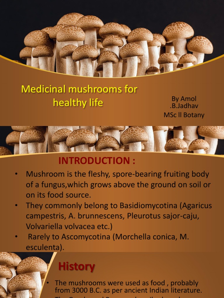 Medicinal Mushrooms For Healthy Life by Amol .B.Jadhav MSC LL Botany