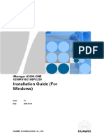 iManager U2000-CME V200R016C10SPC250 Installation Guide (For Windows).doc