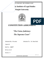 Constitution Assignment - Union JUdiciary