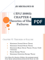 (BNJ 20903) Theories of Elastic Failures: Solid Mechanics Ii