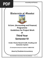 University of Mumbai: Third Year Semester VI