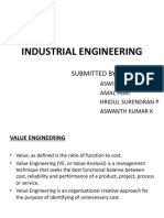 Value Engineering Principles for Improving Industrial Processes
