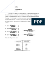 Theory of Trigonometry