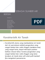 Air Tanah Sebagai Sumber Air Bersih