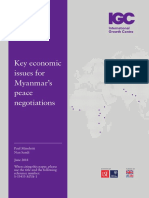 Report Key Economic Issues for Myanmars Peace Negotiations IGC Jun2018