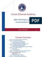 Carrier Ethernet Academy: MEF-CECP Boot Camp Course Module 5-1