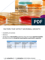 Controlling Microbial Growth in Vitro