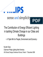 The Contribution of Energy Efficient Lighting in Tackling Climate Change