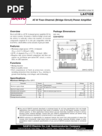 45 W Four-Channel (Bridge Circuit) Power Amplifier: Package Dimensions