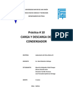 Práctica 10 Carga y Descarga Del Condensador