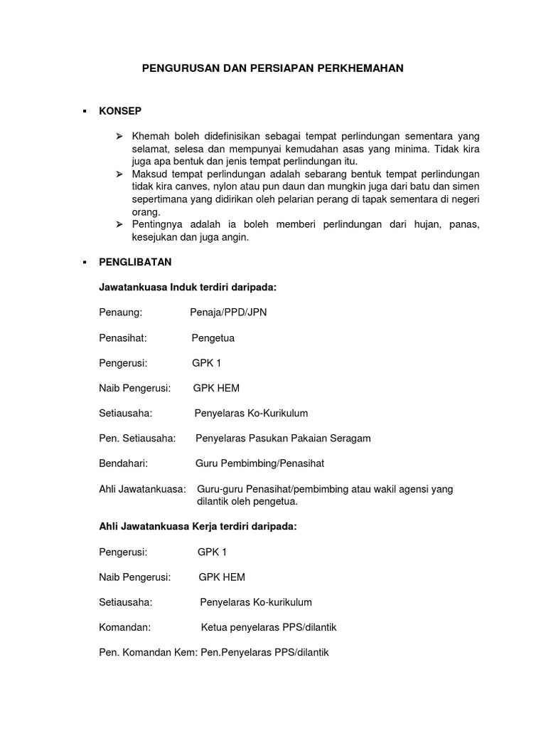 Perkhemahan Unit Beruniform 1 Pdf