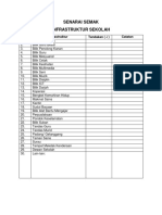 Senarai Semak Infrastruktur Sekolah
